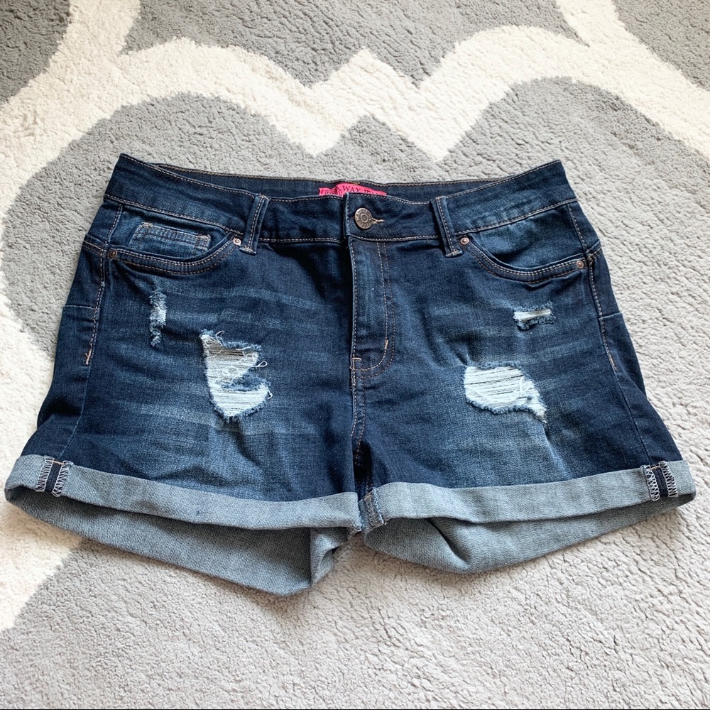 Dark Denim Shorts